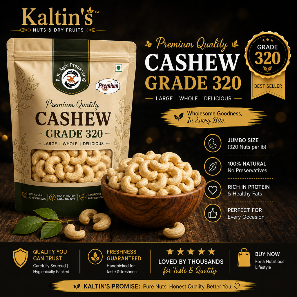 Kaltin's Premium Cashews – Grade 320
